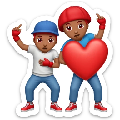 J’aimerais un cœur avec dedans Jul le rappeur sticker