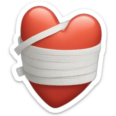 heart with bandage sticker