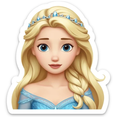 Elsa warier princess sticker