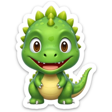 Cute dinosaur sticker