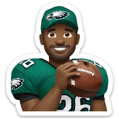 Philadelphia eagles Kelly green #26 Super Bowl victory sticker