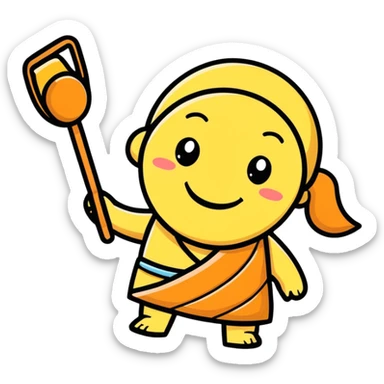 😊 with a sandal sticker