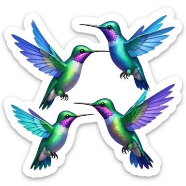 MORE HUMMINGBIRDS sticker
