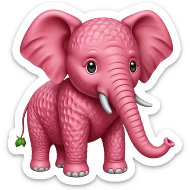 Eu quero um elevante de morango sticker