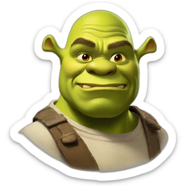 Shrek the ogre sticker