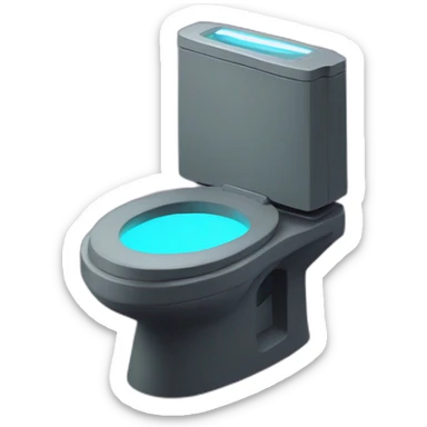 cyberpunk rgb toilet sticker