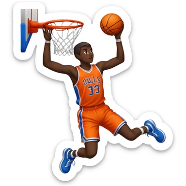 Basketball dunk sticker