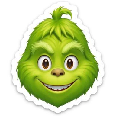 The Grinch is penes sticker