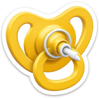 Chupeta amarela sticker