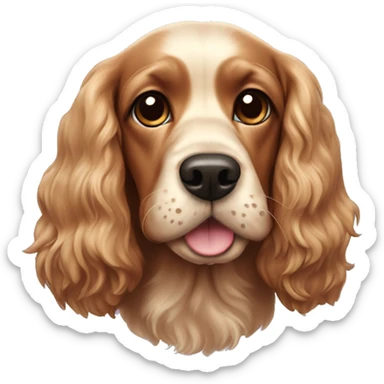 cocker spaniel dog sticker