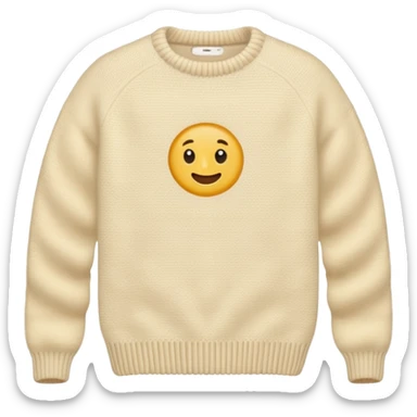 cream colored sweater sticker