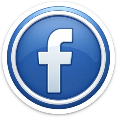 Fb blue badge icon sticker