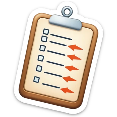 icon representing 'reverse list' with arrows or list items reversing order sticker