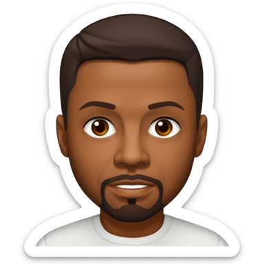 Keith Sweat (b.1961) with dark brown hair sticker