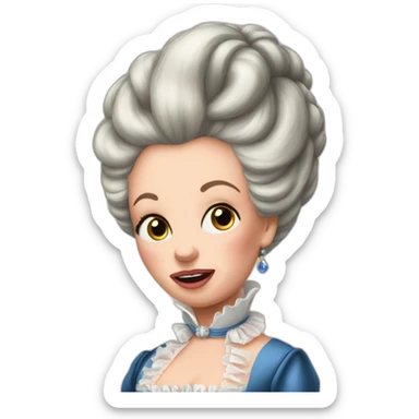 very very shocked Marie Antoinette sticker