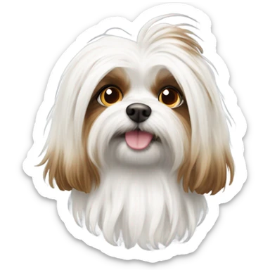 white and brown Biewer York sticker