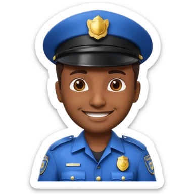 INDIAN POLICE OFFICER 3D EMOJI sticker
