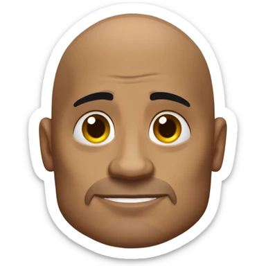 dwayne johnson raising eyebrow sticker
