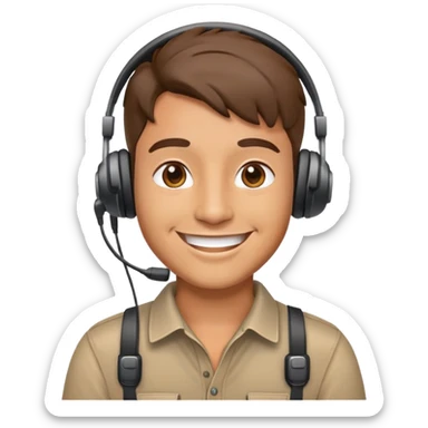 happy videographer sticker