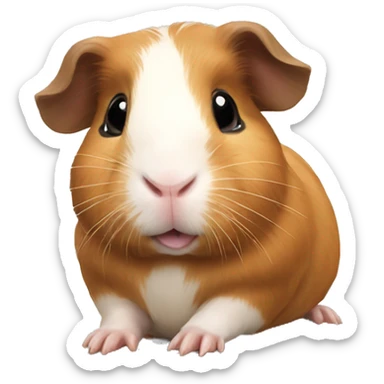 Guineapig very cute but realistic sticker