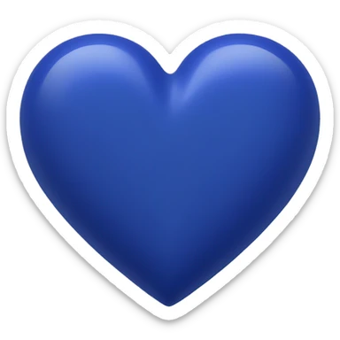 ultramarine heart  sticker