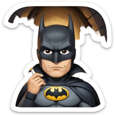 Busy batman smoked sticker