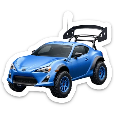 Off-road Long wheelbase widened pearly midnight snow blue 2nd generation 2025 Toyota 86 off-road hypercar racer sticker