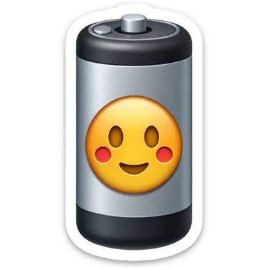 creame un emigi de bateria carada al 100% para un video de tecnologia  sticker
