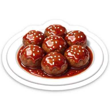 barbecue meatball sticker