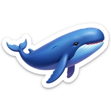 Sky Whale – Gigantic whale drifting among pastel sunset clouds. sticker