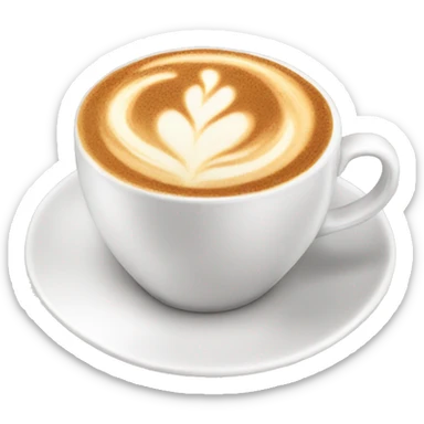 fancy cappuccino sticker