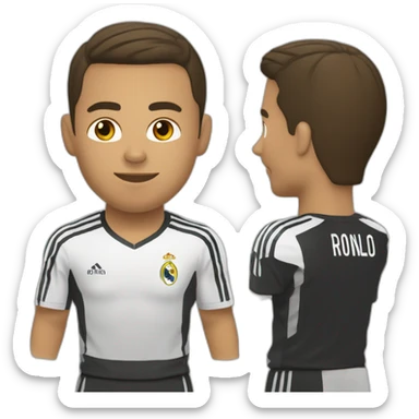 Quelqu'un qui donne un coup de ceinture à ronaldo sticker