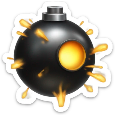 animated bomb emoji for Telegram sticker
