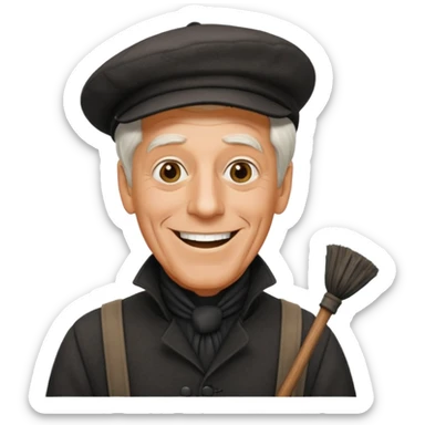Dick Van Dyke chimney sweep  for discord  sticker