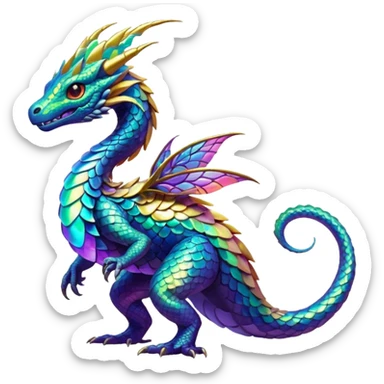 Epic complex detailed aesthetic-scenic-Fakémon-creature sticker