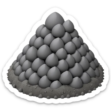a pile of Ash sticker