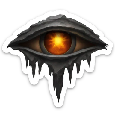 Eye of Sauron in Mordor sticker