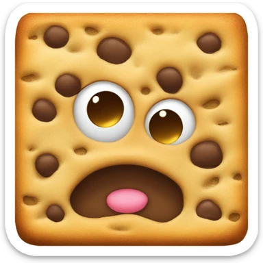squarred cookie without face sticker