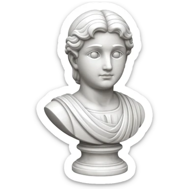 a marble statue sticker