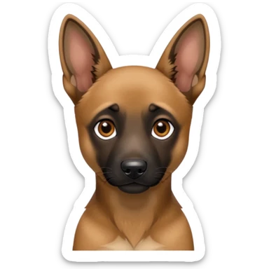 Belgian malinoise puppy sticker