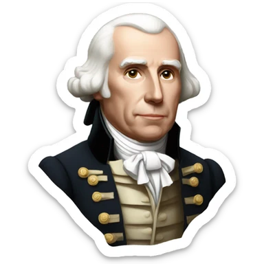 president james madison sticker