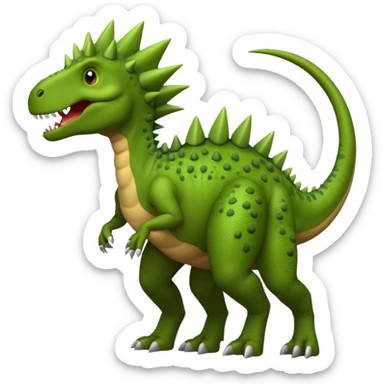 Dinosaur with spikes on back  sticker
