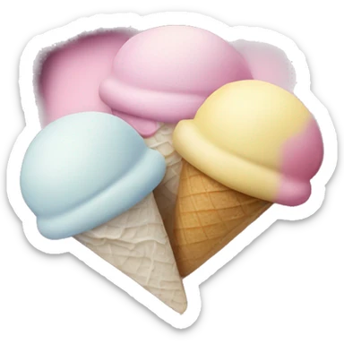 square tub of icecream sticker