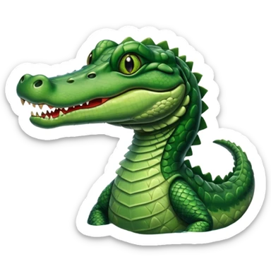 big lake placid alligator sticker