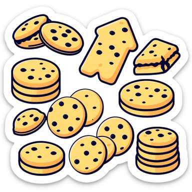 Treat labeled personal pack of cookies sticker