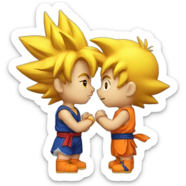 Sangoku make a kiss sticker