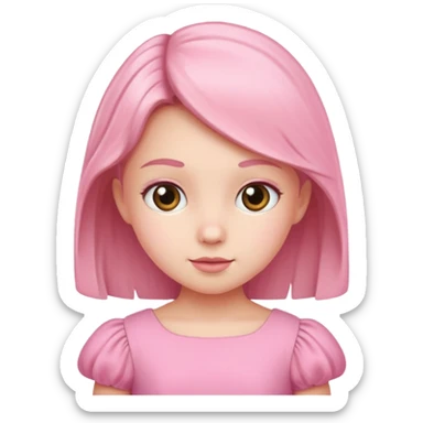 kids in pink dress sticker