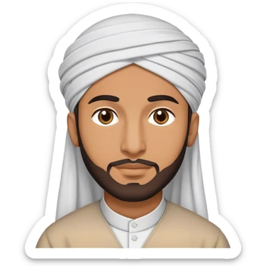 can you make an emoji of Muslim man sticker