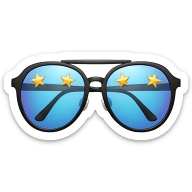 star shape sunglasses sticker