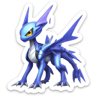  Cool Cute Edgy Futuristic Ethereal Digimon-Genesect-Dialga-Reptile full body sticker